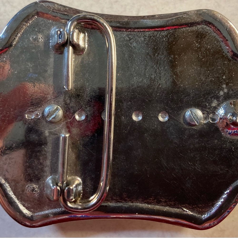 Crushed Turquoise Belt Buckle - Picture 2 of 8